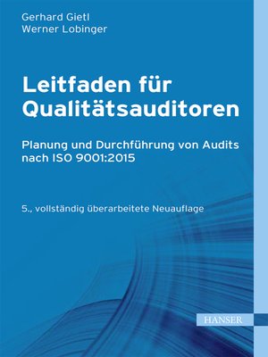 cover image of Leitfaden für Qualitätsauditoren